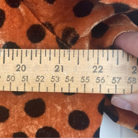 Madewell Polka Dot Ruffle Sleeve Top - Copper & Black - Picture 6 of 9